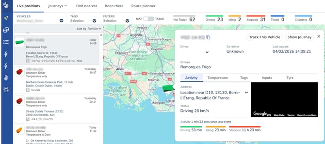Accessing historical EBS weight data - Ability to identify where the load of the trailer changed 2-3