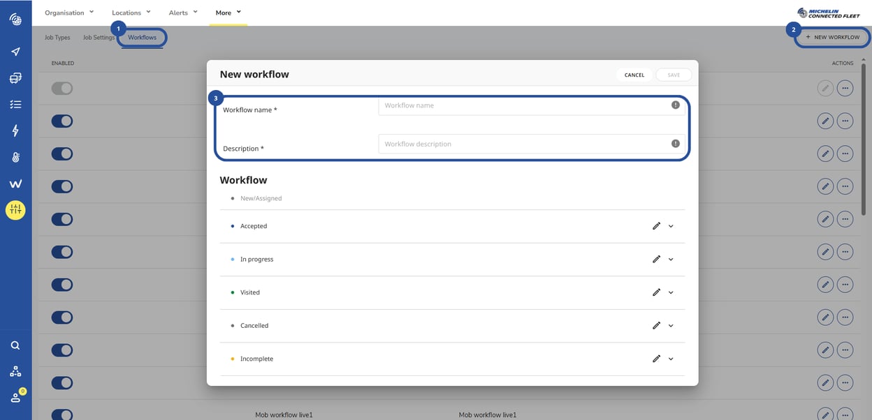 Uso de flujo de tareas en Smart Job Management