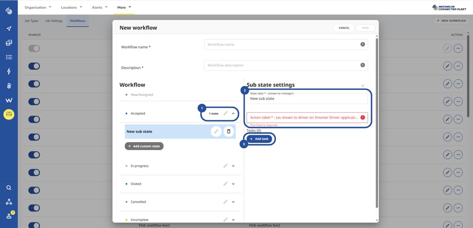 Uso de flujo de tareas en Smart Job Management