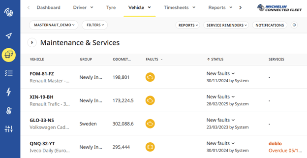 Vehicle Maintenance - Maintenance Screen7