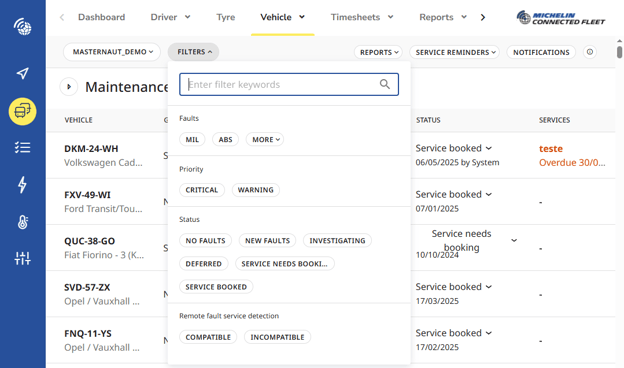 Vehicle Maintenance - Maintenance Screen9