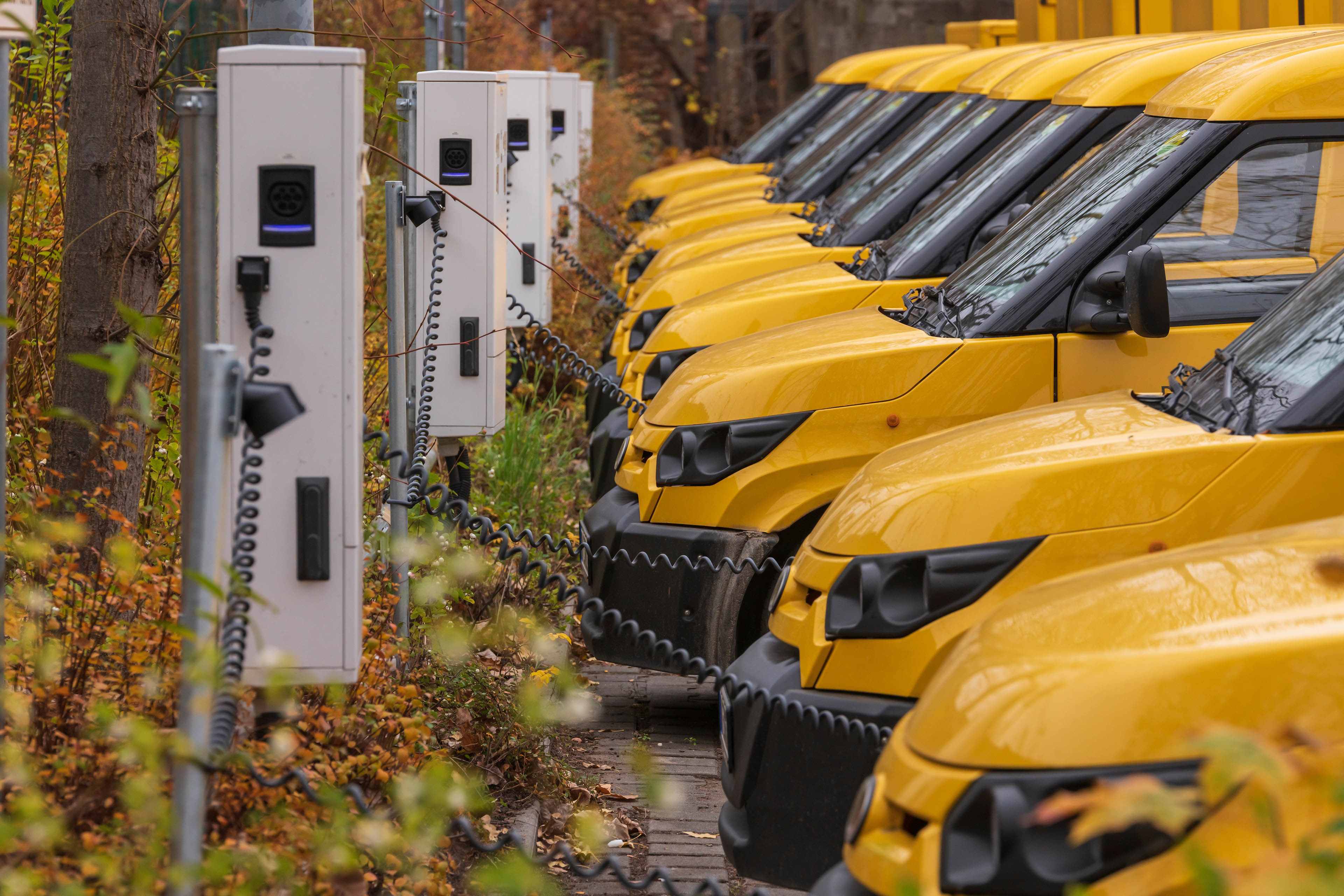 yellow electric vehicles